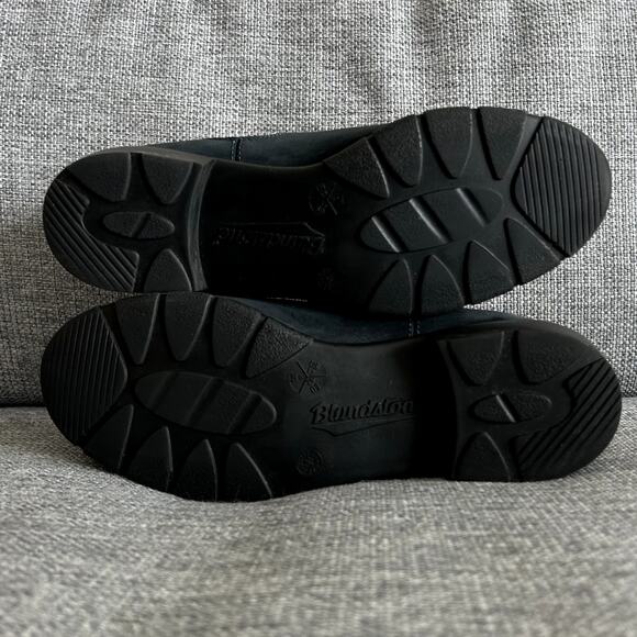 Blundstone Black Suede Finish Leather Chelsea Boots Weatherproof Size 11 GUC - Picture 8 of 16